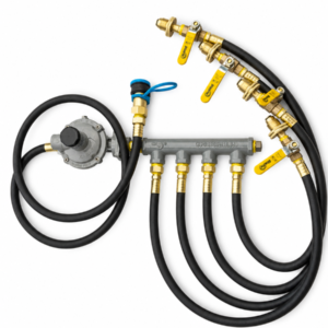 4 Port Cast Iron Propane Manifold - Image 3